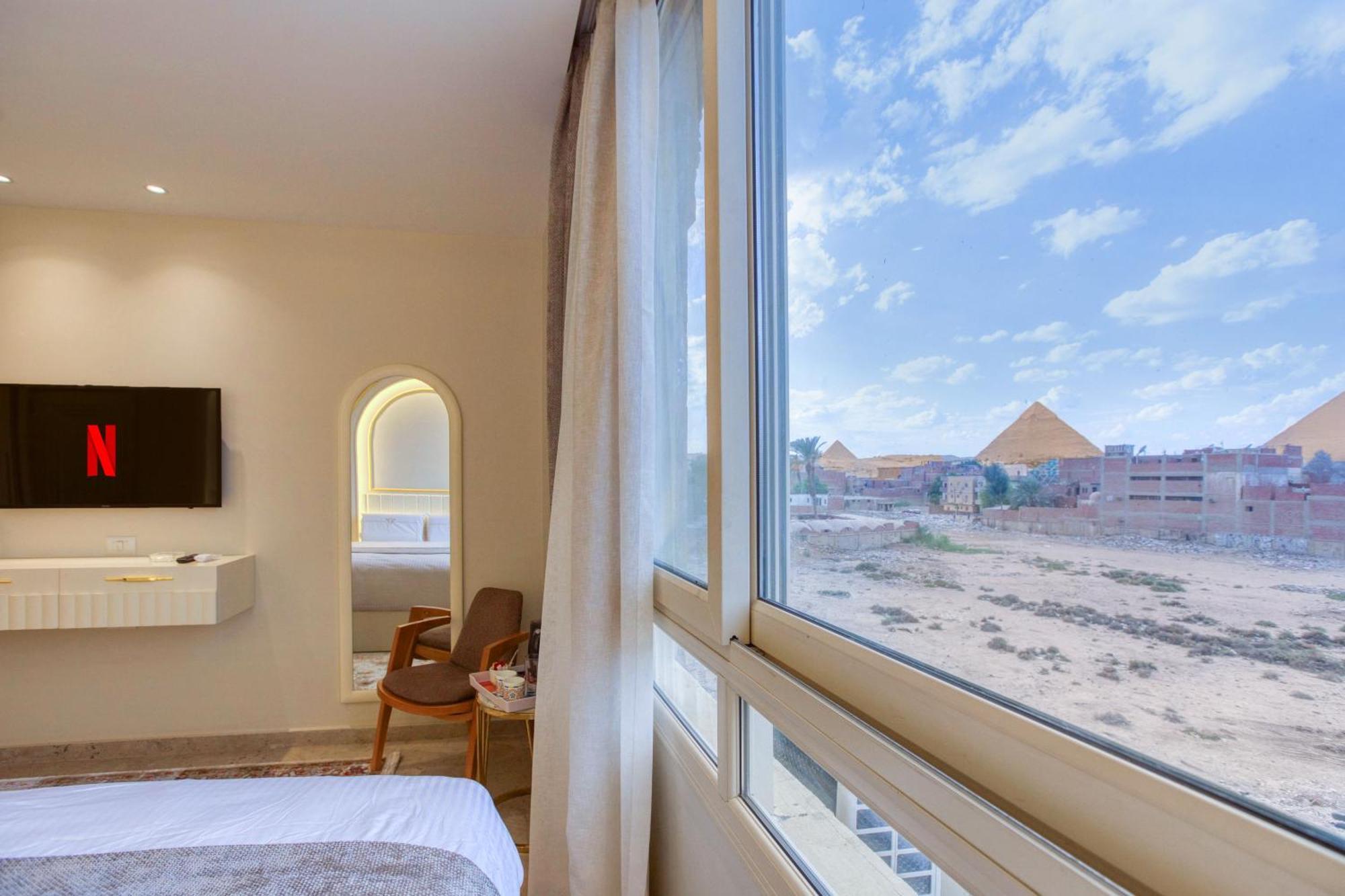 Pyramids Plateau Hotel Kafret el-Gabal Eksteriør bilde