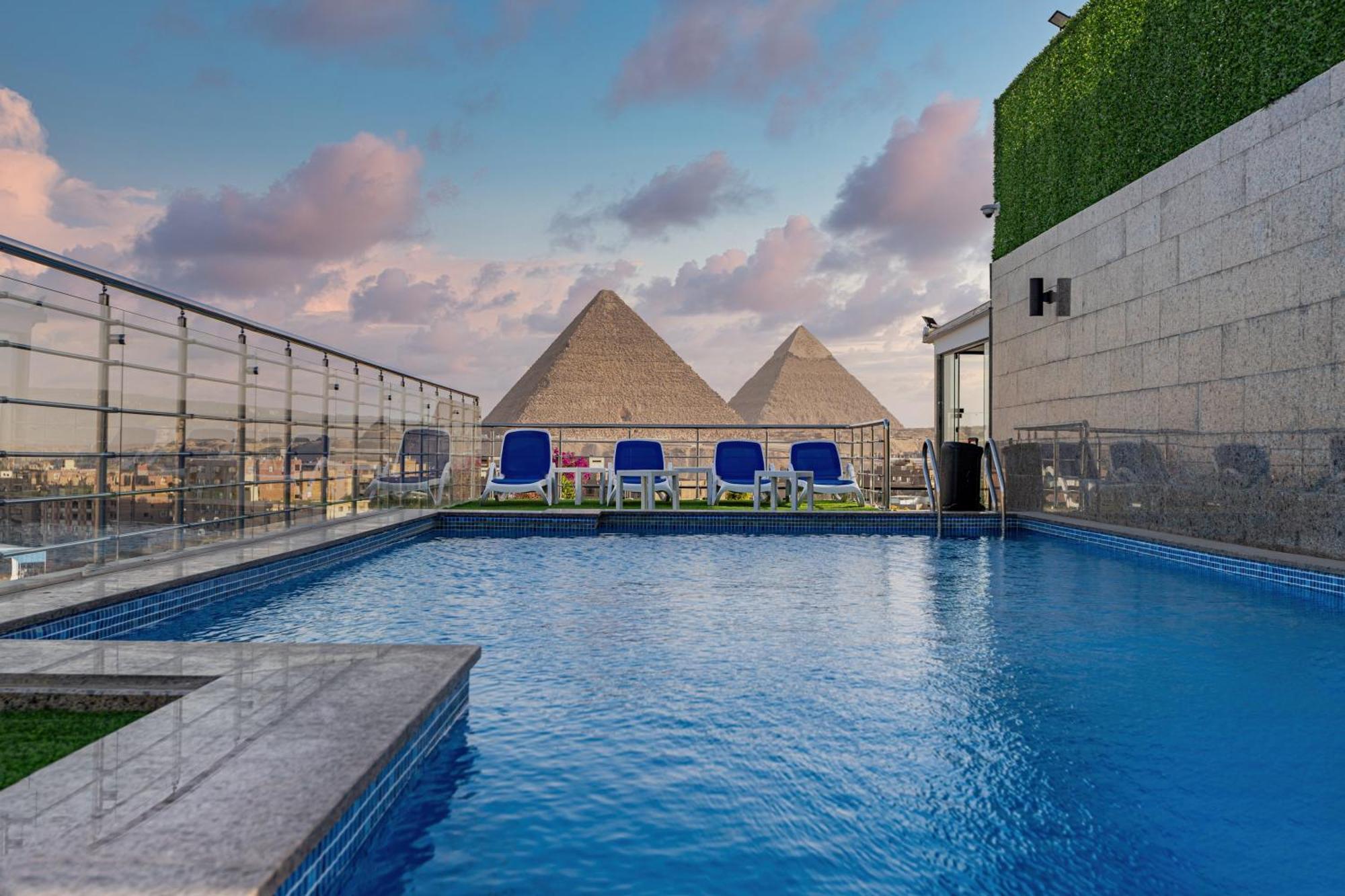 Pyramids Plateau Hotel Kafret el-Gabal Eksteriør bilde