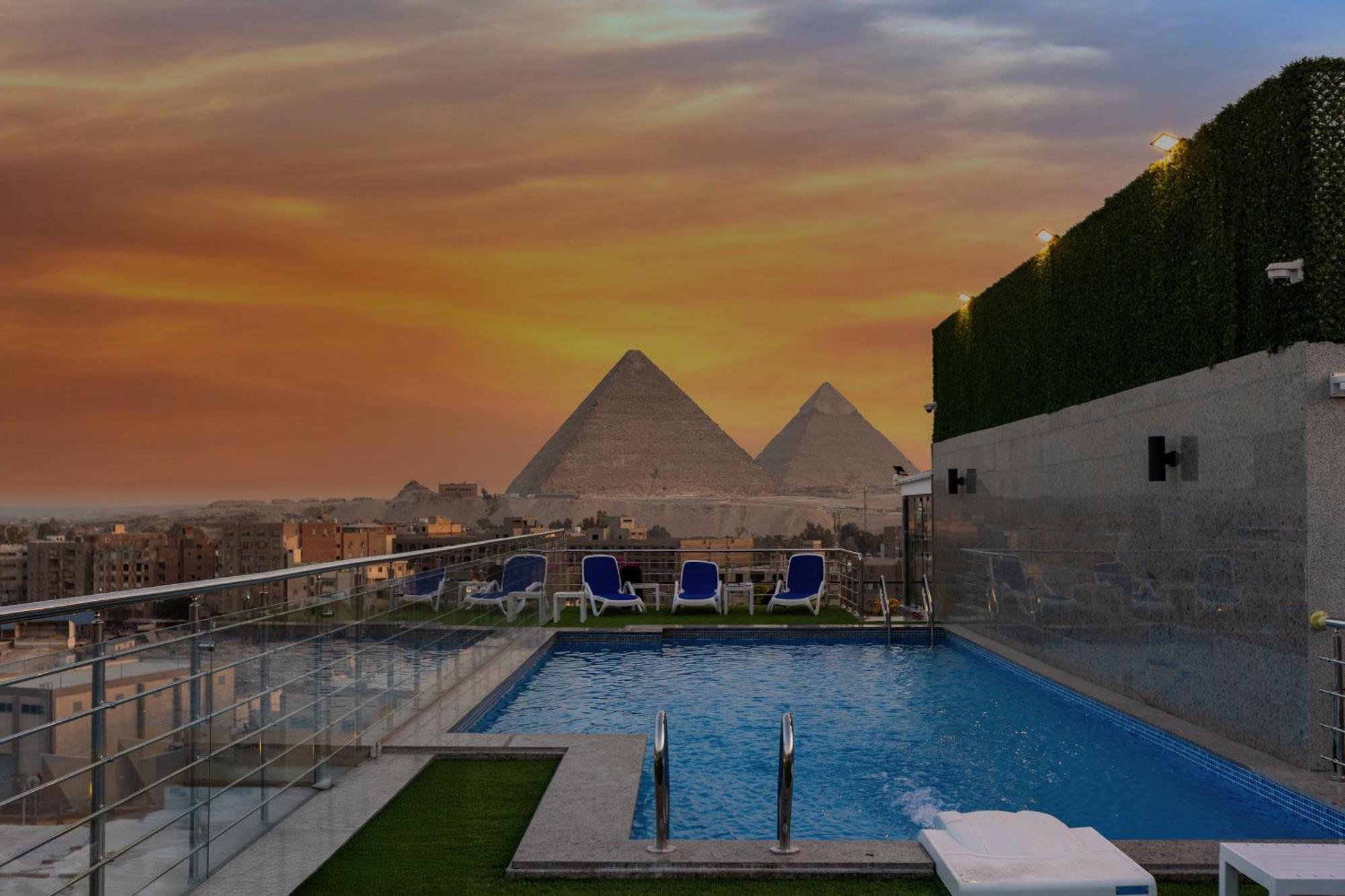 Pyramids Plateau Hotel Kafret el-Gabal Eksteriør bilde